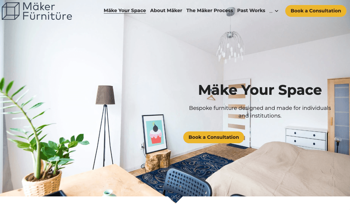 Szablon startupu producenta od Strikingly