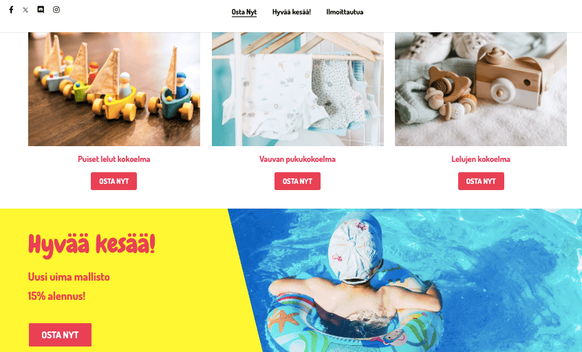 Peggi-verkkokaupan malli