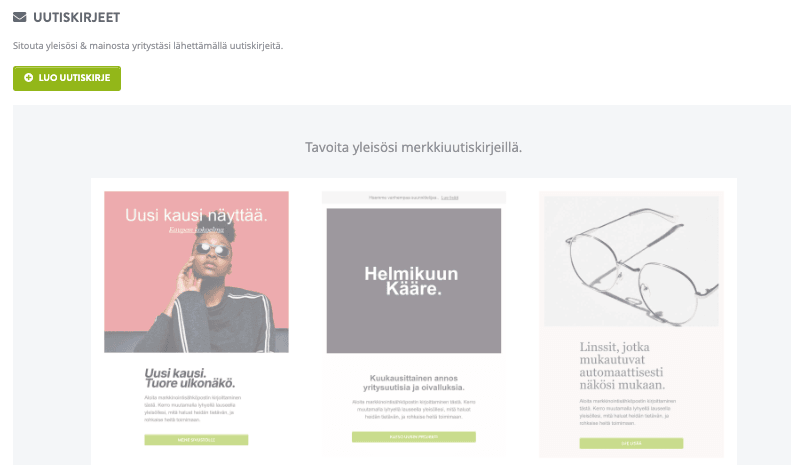 Strikinglyn uutiskirjetoiminto