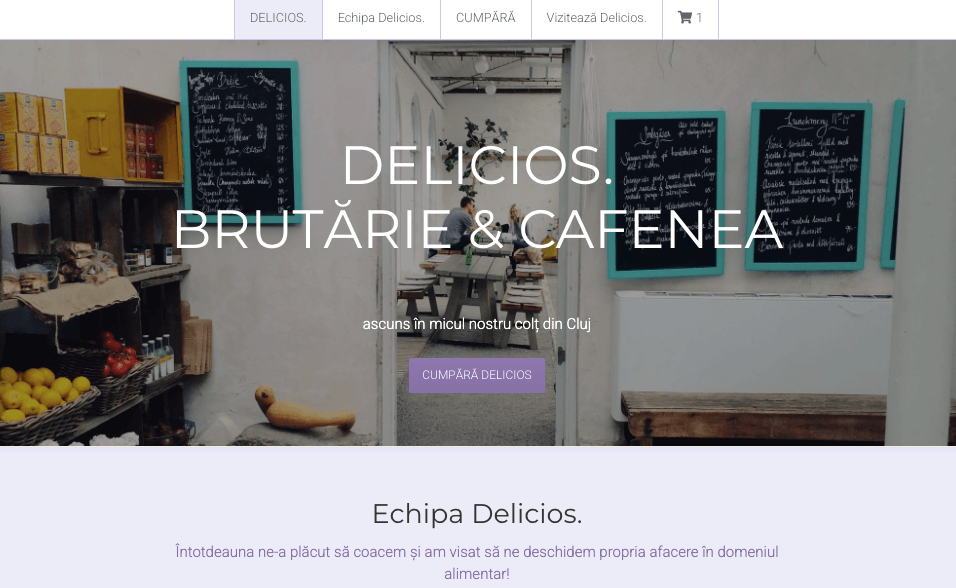 Șablonul Minimal Store de la Strikingly