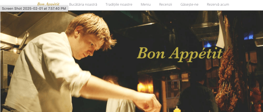 Șablon Bon Appetit: ideea de afacere alimentară online