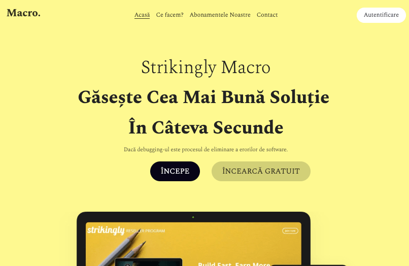 Macro: Design de site web 