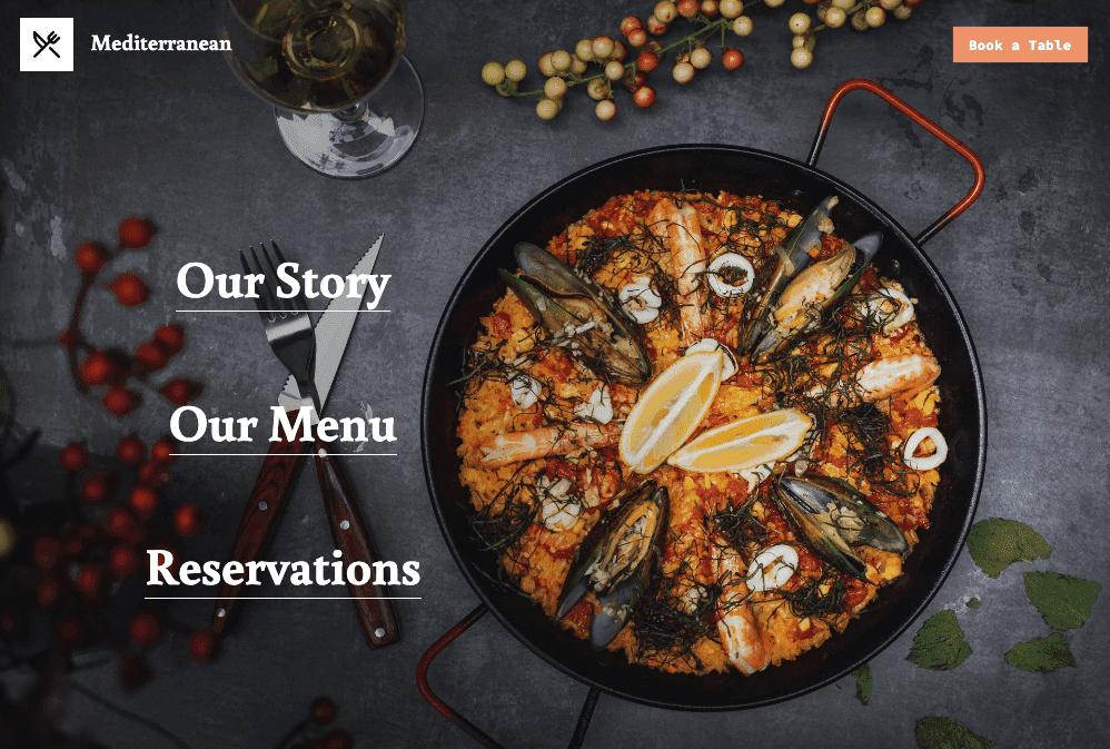 Szablon śródziemnomorski od Strikingly