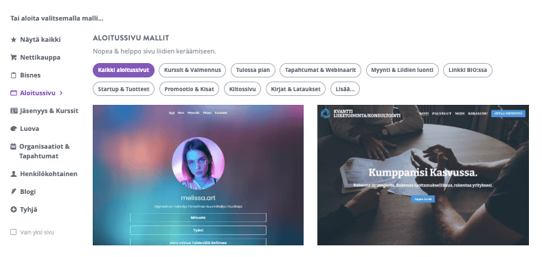 Strikingly - Täydellinen opas kuntoilualan yrityksen perustamiseen menestyksekkäästi - Visuaalisesti näyttävät verkkosivustot