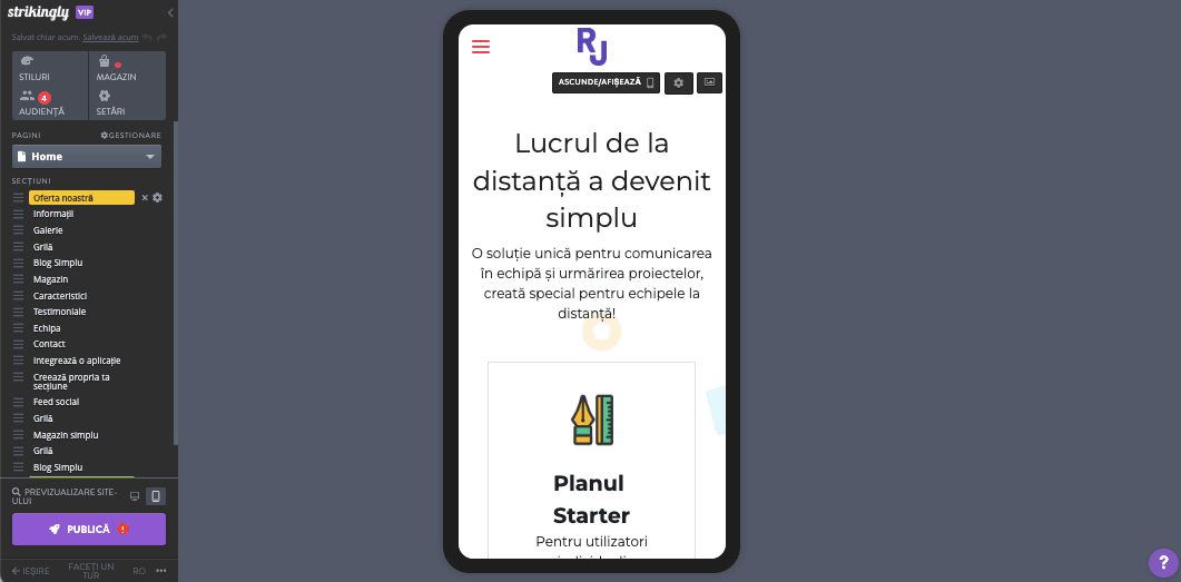 Vinzi haine de designer online - Utilizând instrumentele de optimizare a imaginii Strikingly