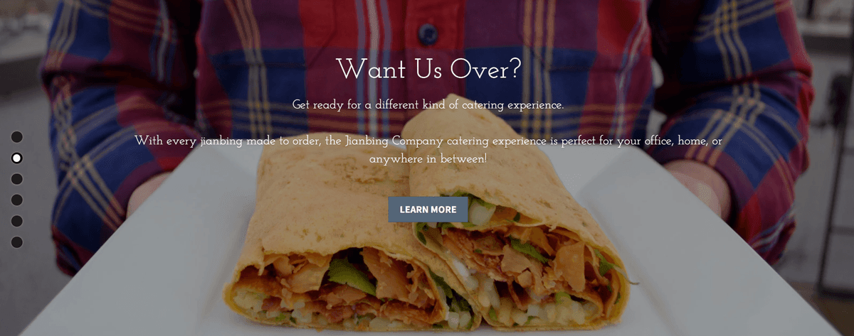 Wspieranie małych firm, takich jak Jianbing