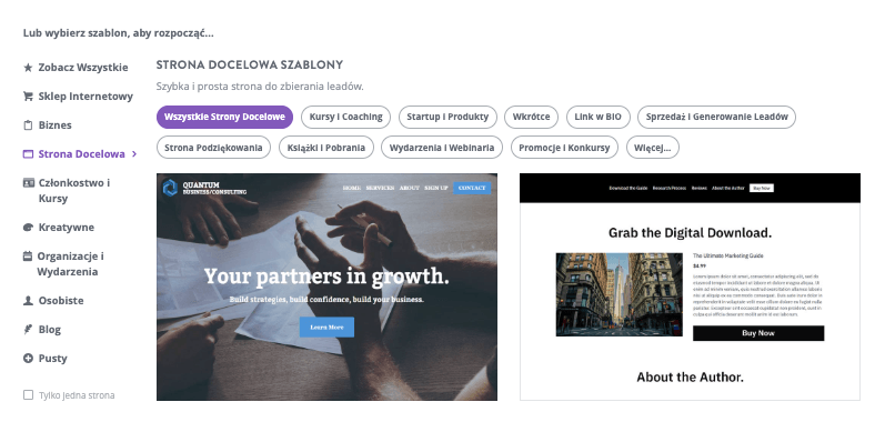 Jak Strikingly może pomóc zwiększyć zaangażowanie na Instagramie Przewodniki - Utwórz stronę docelową