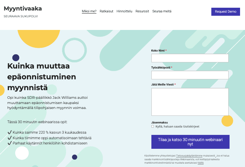 SaleScale-malli Strikinglyltä