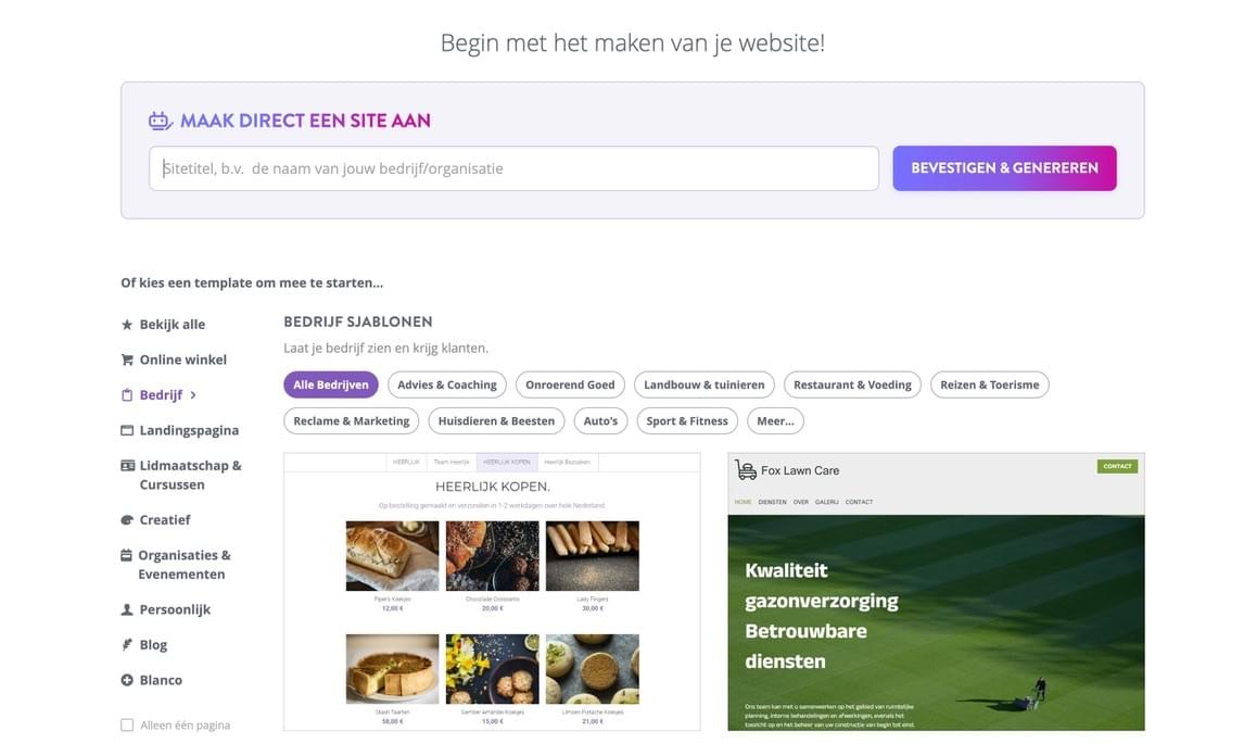 Afbeelding afkomstig van Strikingly