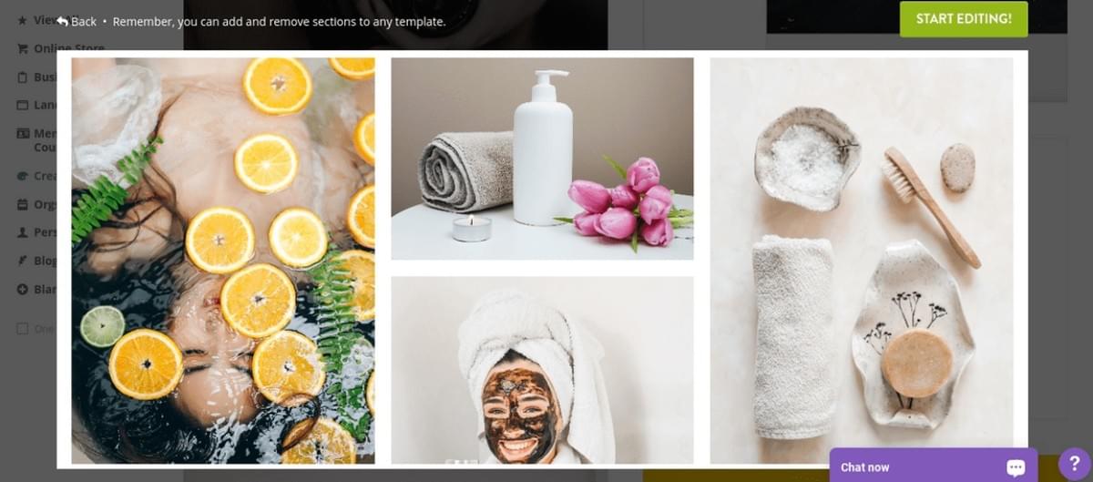 Afbeelding afkomstig van Strikingly