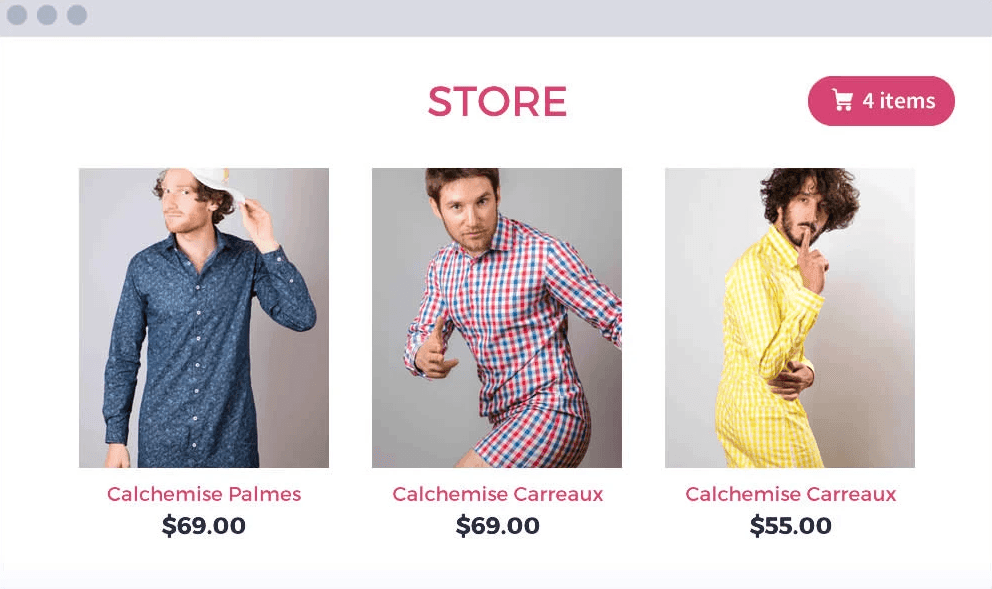 Caracteristica de e-commerce a Strikingly