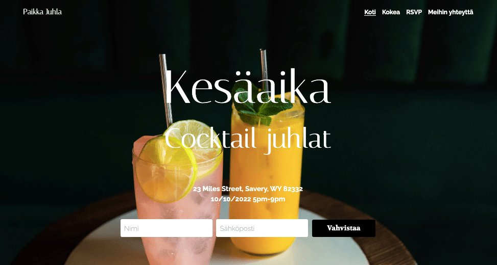 PlaceParty-malli Strikinglyllä