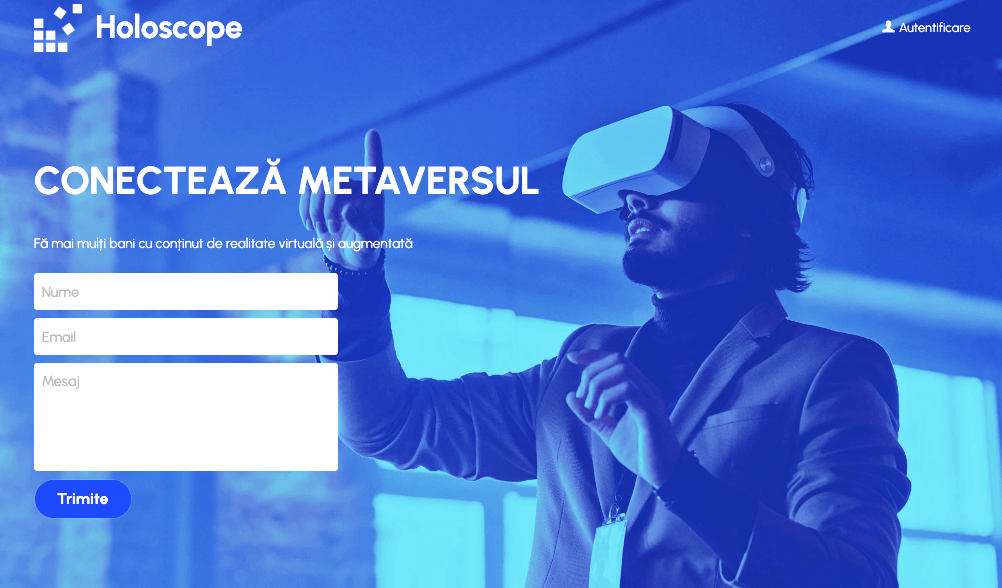 Șablon Holoscope de la Strikingly