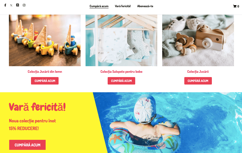 Template magazin online Peggi