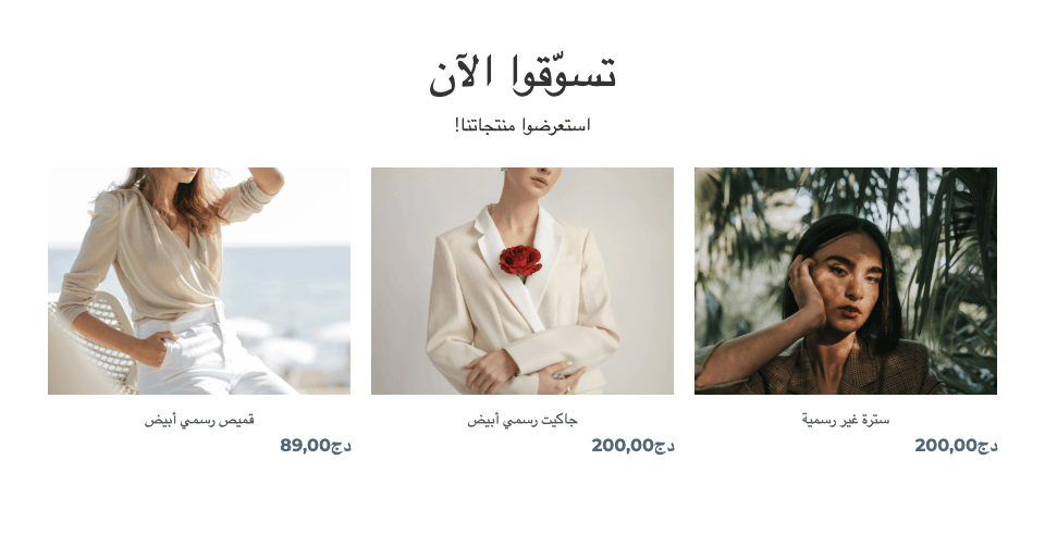 قالب المتجر عبر الإنترنت Perspective