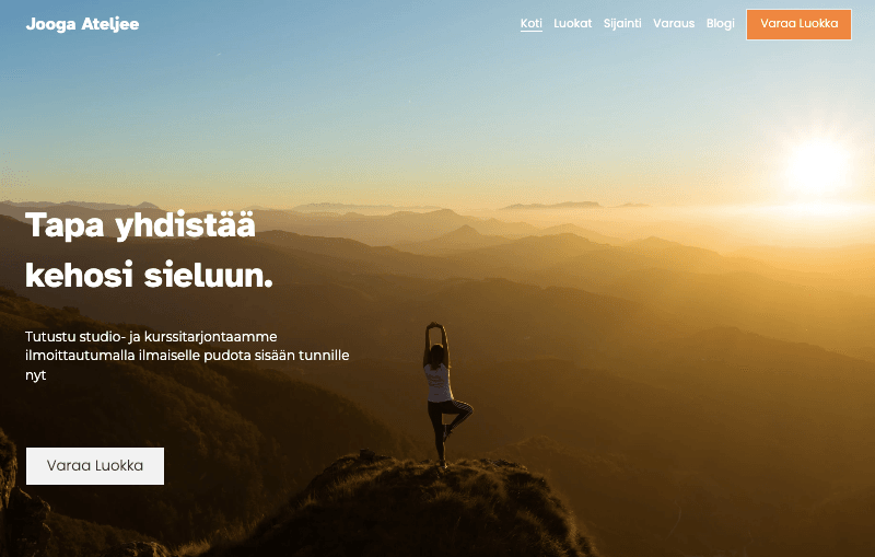 Joogastudio-malli Strikinglystä