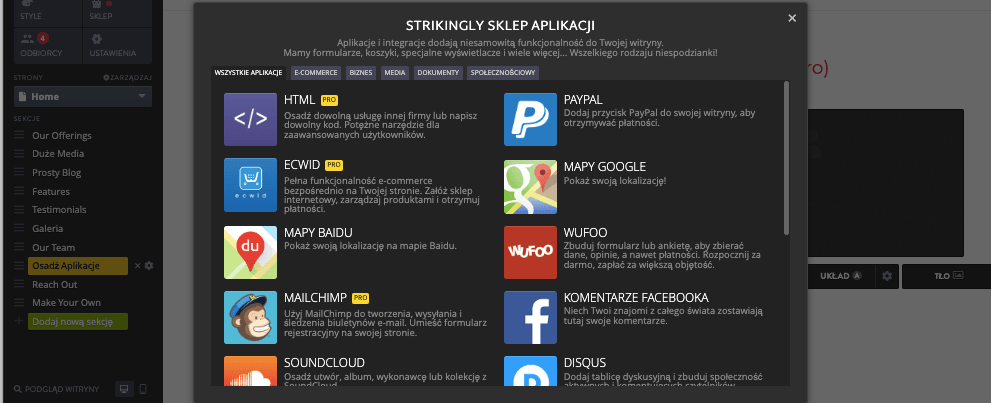 Rewolucyjna Obsługa Klienta z Strikingly - Integracja z Narzędziami Zewnętrznymi