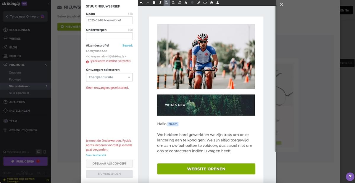 Afbeelding afkomstig van Strikingly