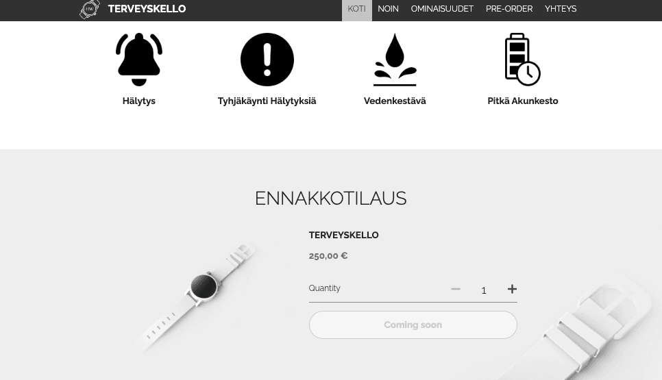 Health Watch Store -mallipohja Strikinglyltä