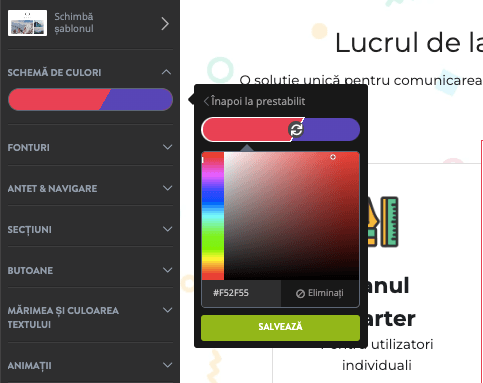 Strikingly Color Picker