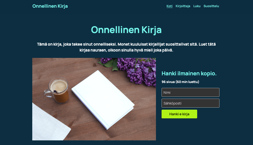 Strikinglyn Happy Book -mallipohja