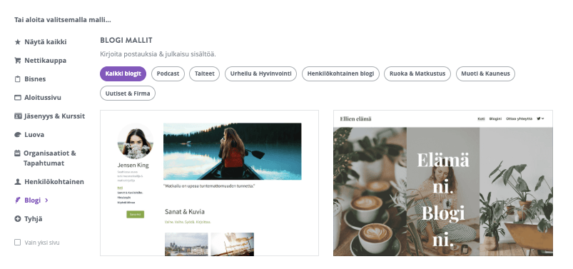 Silmiinpistävä esimerkki innovatiivisista web-suunnitteluratkaisuista - Yhden sivun suunnittelu