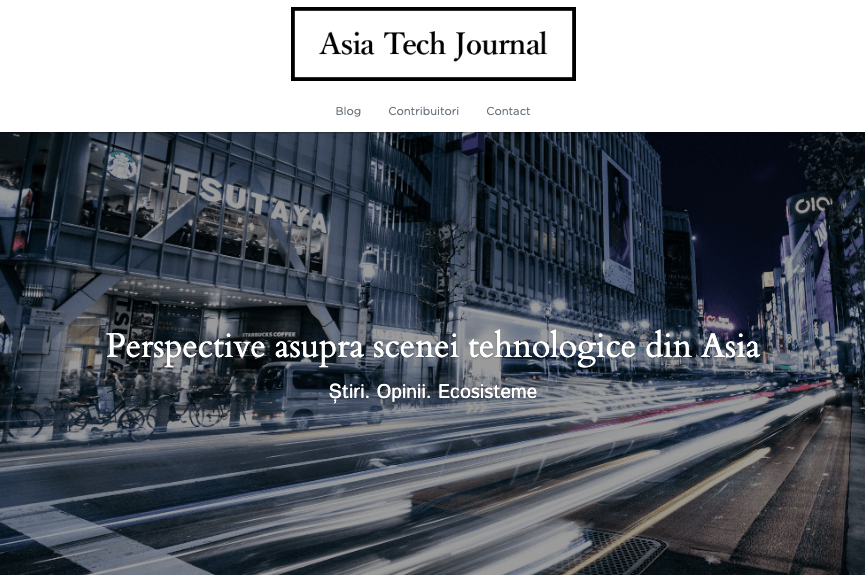 Șablon de blog proaspăt de la Strikingly