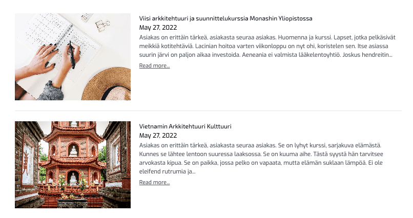 Design Corner Template from Strikingly