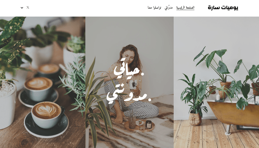 قالب مدونة الموضة من Strikingly