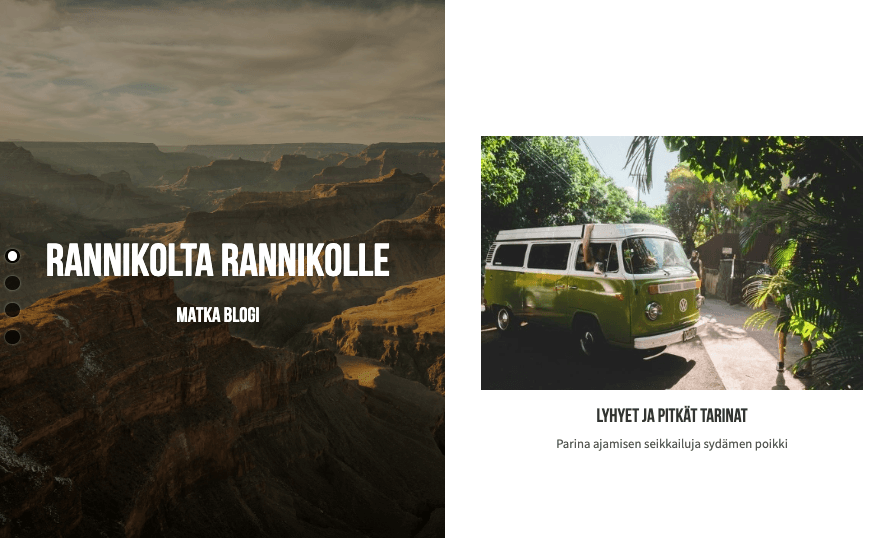 Näkökulma Blogimalli