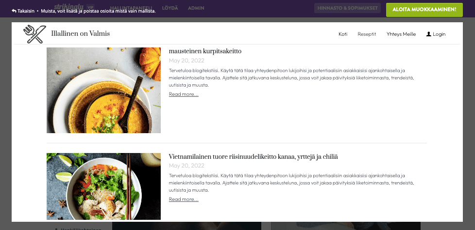Kuinka aloittaa menestyvä blogi Strikinglyllä - Mukauta blogiasi