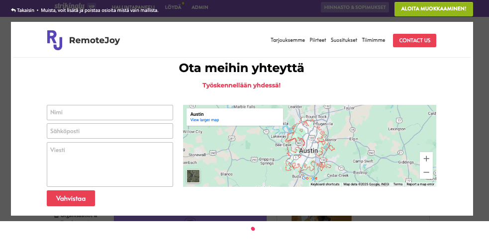 Toimitusketjun pulatilanteiden hallinta Strikinglyn avulla - Yhteydenottolomake tiedusteluja varten