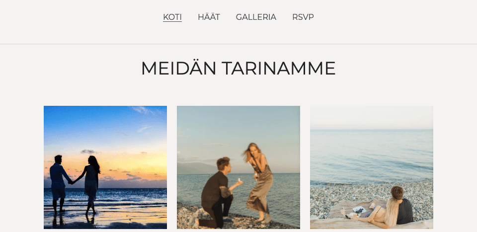 Jasmine & Karl Häät Malli Strikinglyltä