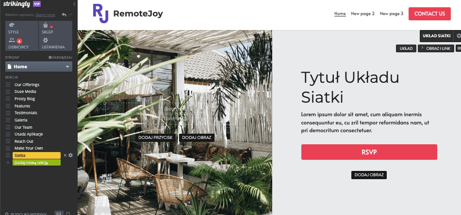 Jak założyć biznes online ze Strikingly – dostosuj swoją witrynę internetową