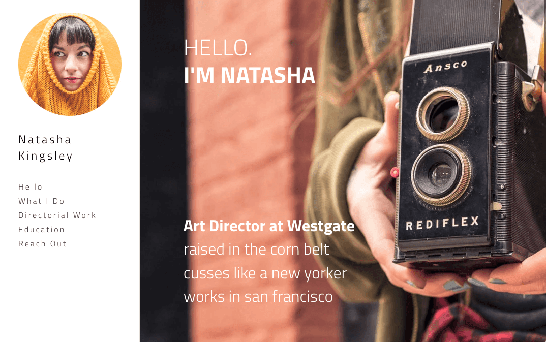 Elegancki Szablon od Strikingly