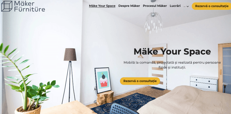 Șablonul Maker de la Strikingly