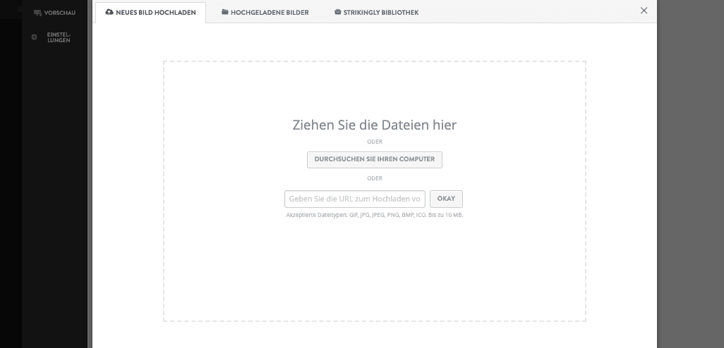Wie fügt man Vektorgrafiken zu einer Strikingly-Website hinzu? – Laden Sie Ihre Vektorgrafiken hoch oder wählen Sie sie aus