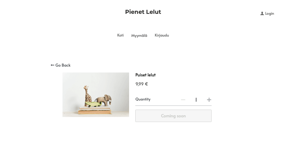 Strikinglyn Little Toys verkkokauppapohja