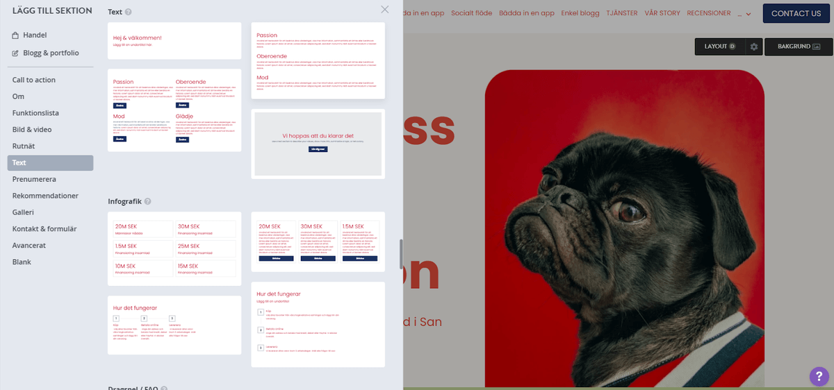 Använda Strikingly för att skapa infografik