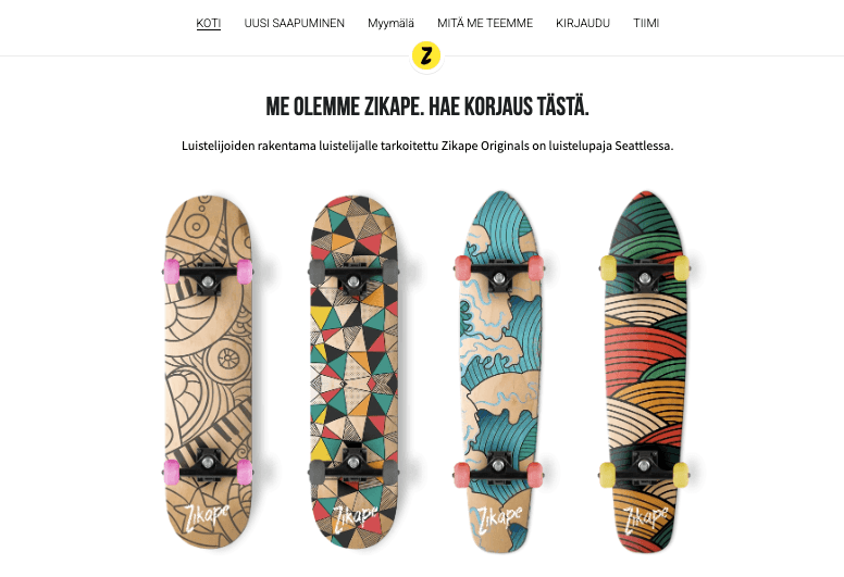 Zikape-malli Strikinglyltä