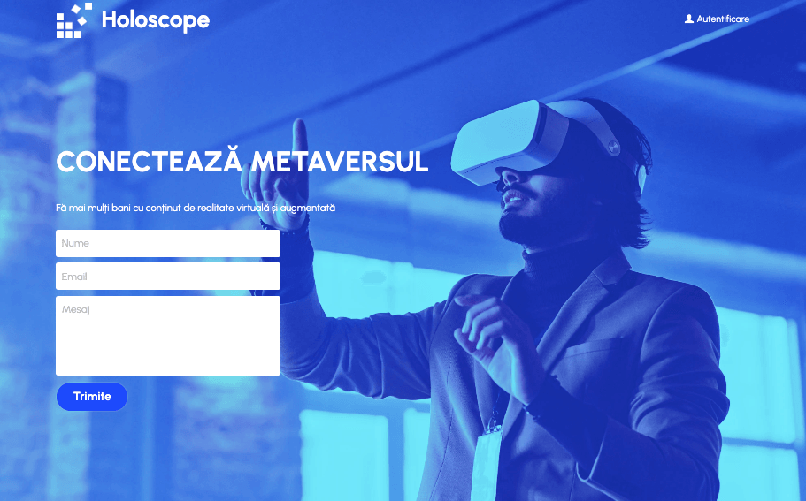 Șablon Holoscope de la Strikingly