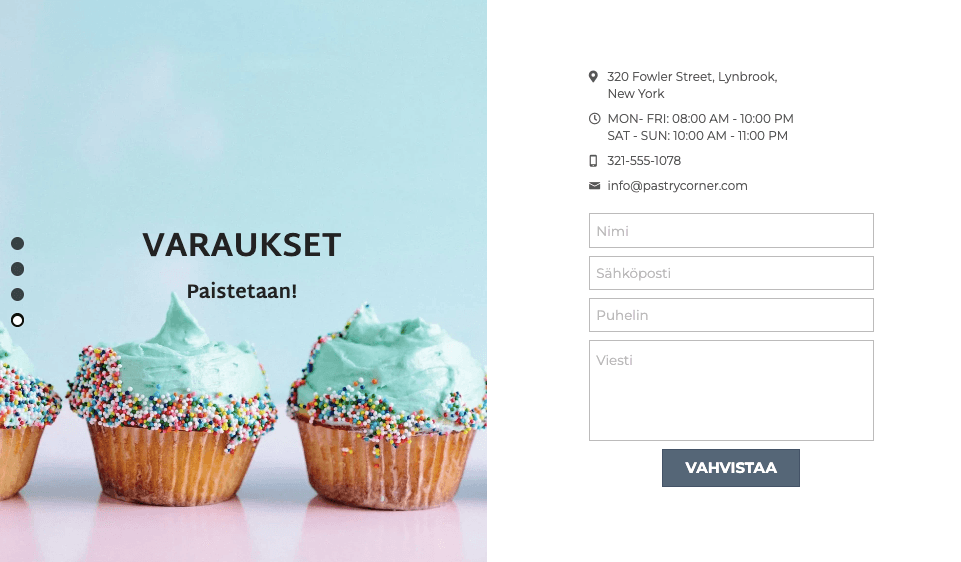 Strikinglyn Pastry Corner -malli