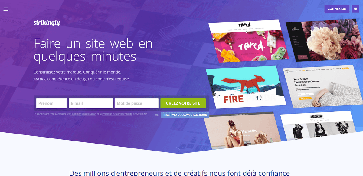 Strikingly soutient les organisations à but non lucratif