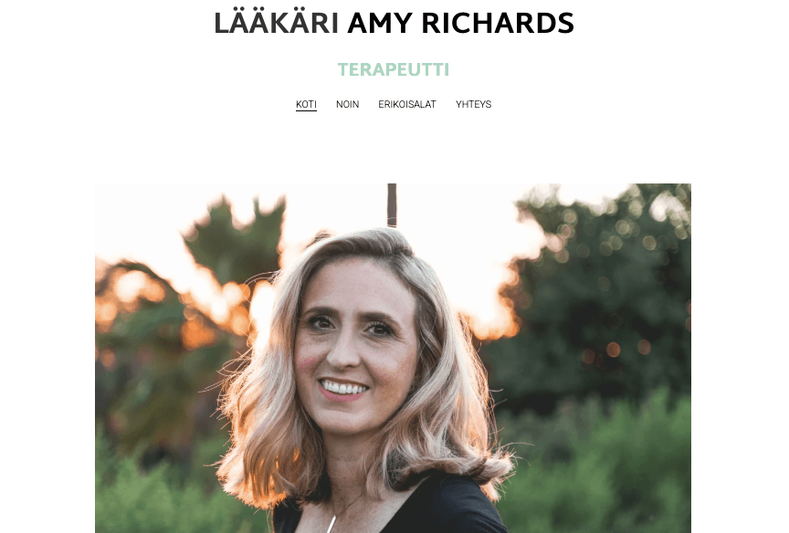 Terapeutin mallipohja