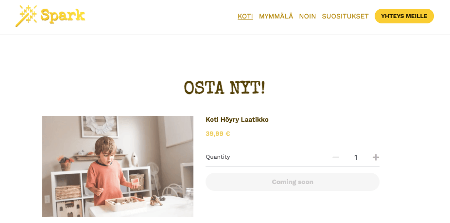 Tuotesivujen parantaminen