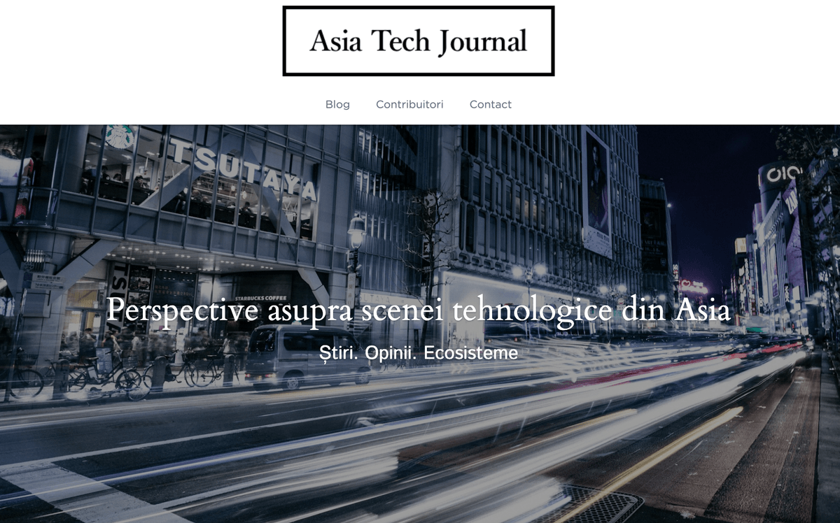 Șablon de blog de afaceri proaspăt de la Strikingly