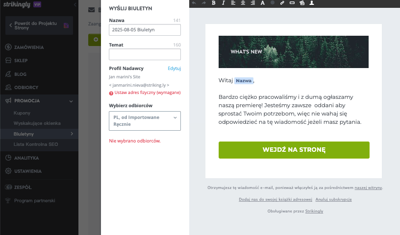 Rola Strikingly w marketingu poleceń – automatyzacja e-maili