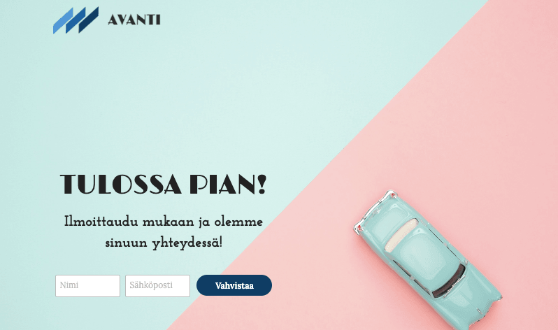 Avanti Verkkosivupohja Strikinglyltä