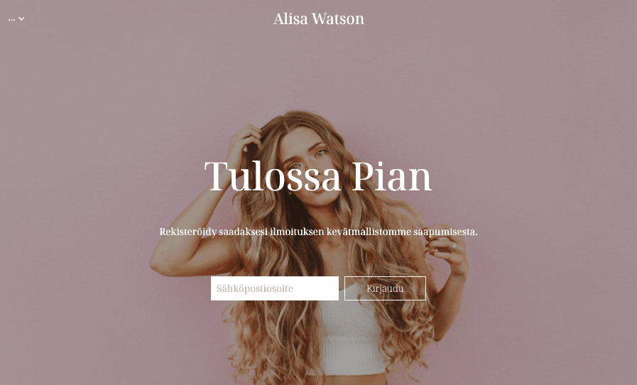 Tulossa pian -malli Strikinglyltä