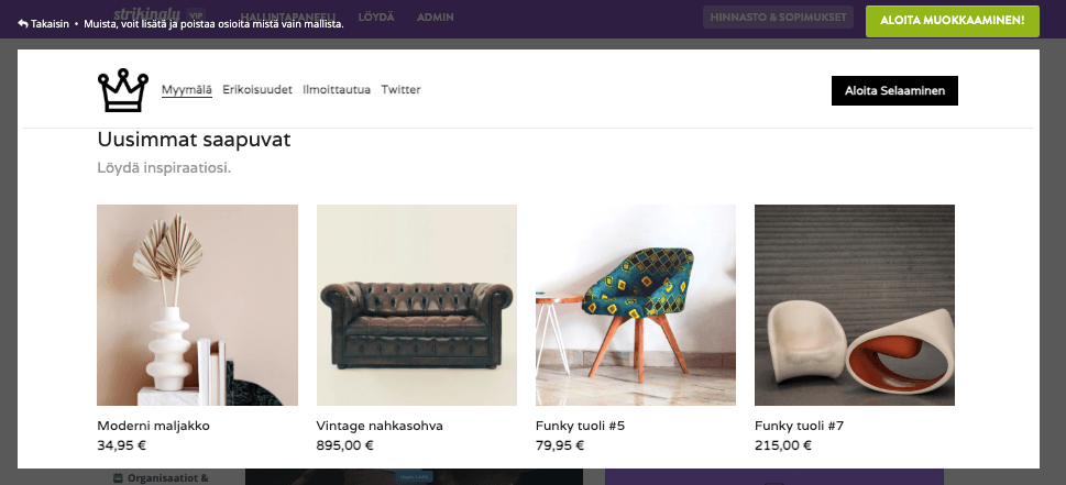 Tuotesivu - Korkealaatuiset tuotekuvat